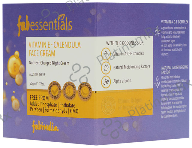 Fabessentials Vitamin E Calendula Face Cream