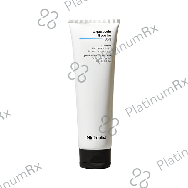 Minimalist 05% Aquaporin Booster Cleanser Hydrates Skin 100ml