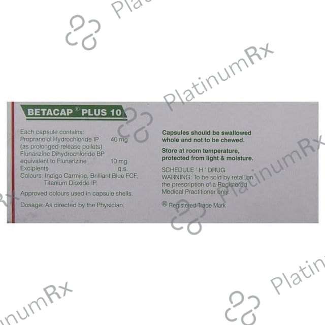 Betacap Plus 10/40mg Capsule SR 10s