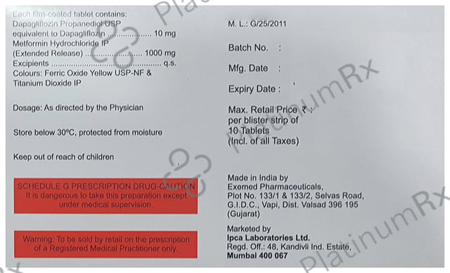 Depitrip M 10/1000mg Tablet 10s