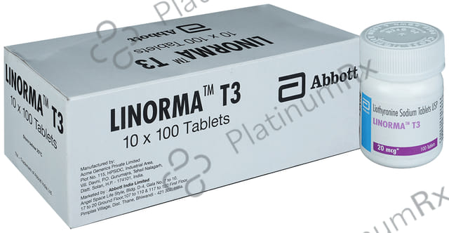 Linorma T3 20mcg Tablet 100s