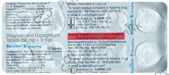 Dapaturn S 5/50mg Tablet 10s