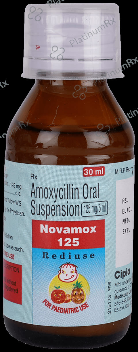 Novamox 125mg Rediuse Oral Suspension 30ml