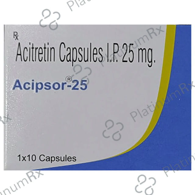 Acipsor 25mg Capsule 10s