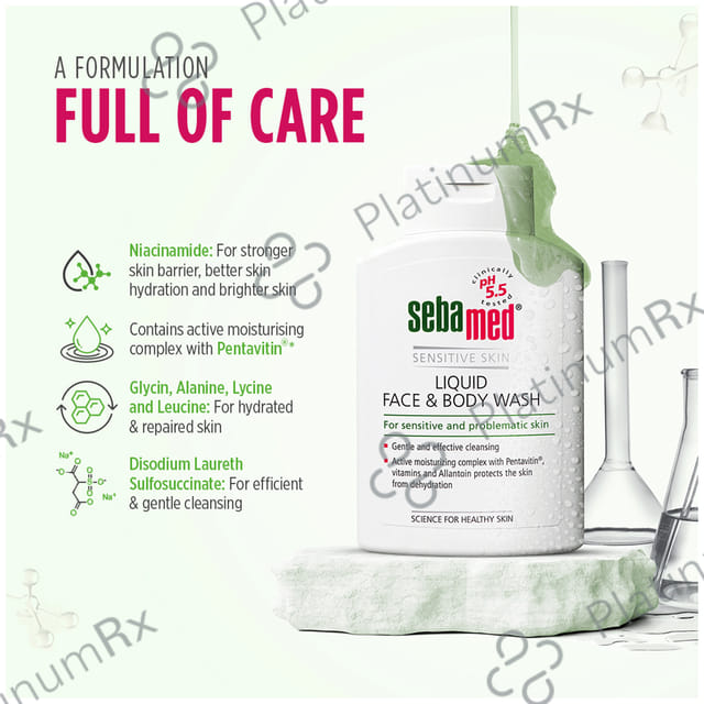 Sebamed Liquid Face & Body Wash 200ml