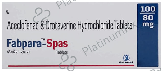 Fabpara 100/80mg Spas Tablet 10s