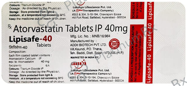 Lipisafe 40mg Tablet