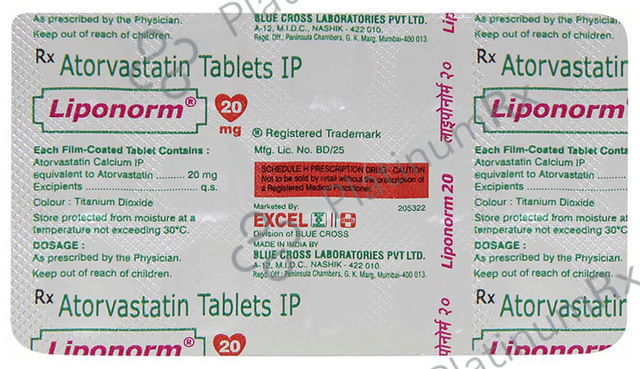 Liponorm 20mg Tablet 15s