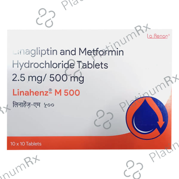 Linahenz M 500mg/5mg Tablet 10s