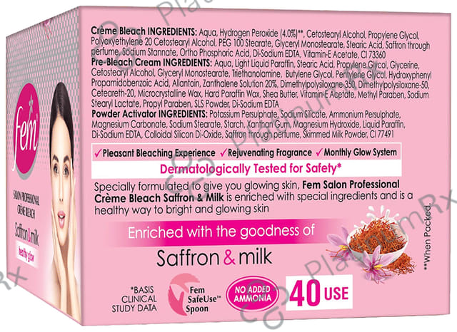 Fem Saffron & Milk Bleach Cream 64gm