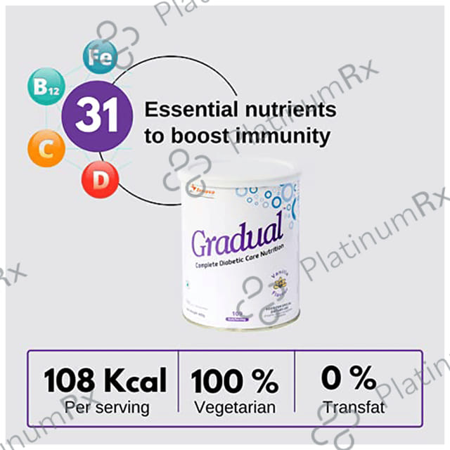 Pulse Gradual Diabetic Care Nutrition Powder Vanilla 400gm