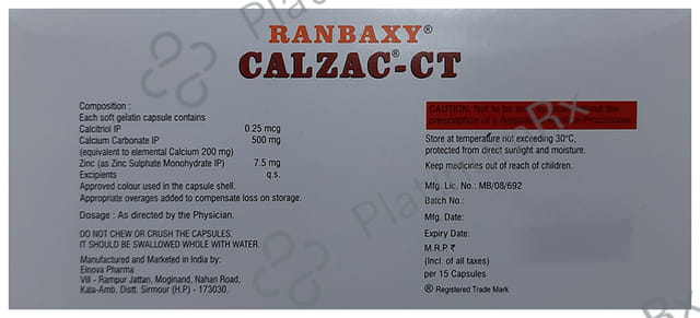 Calzac CT Soft Gelatin Capsule 15s