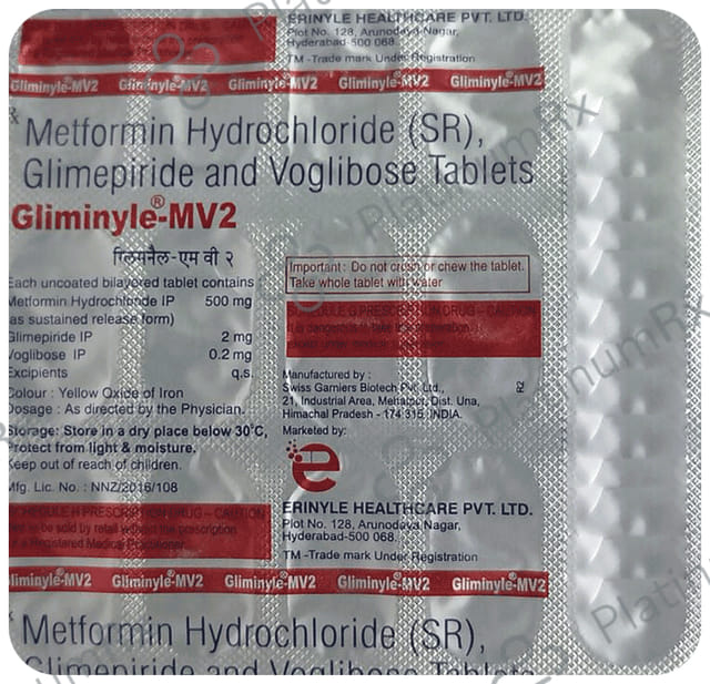 Gliminyle MV 2 Tablet SR 15s