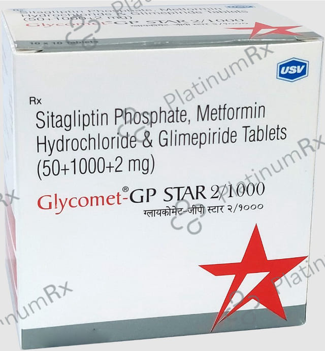 Glycomet GP Star 2/1000mg Tablet 10s