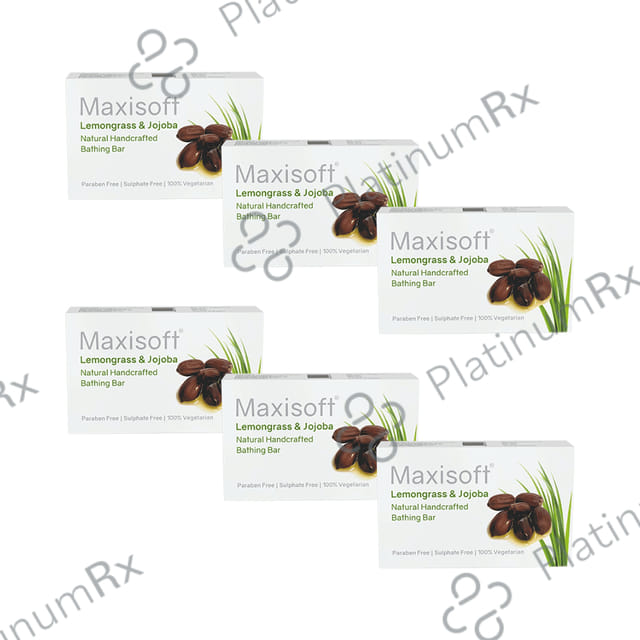 Maxisoft Lemongrass & Jojoba Bathing Bar (75gm Each) 6 units
