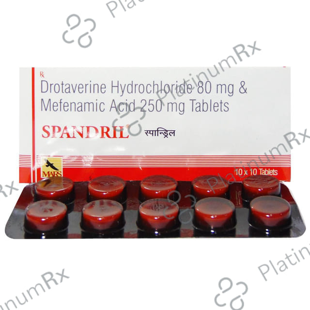 Spandril 20 mg/250 mg Tablet