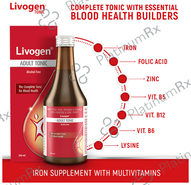 Livogen Adult Tonic Syrup 200ml