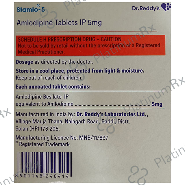 Stamlo 5mg Tablet 30s