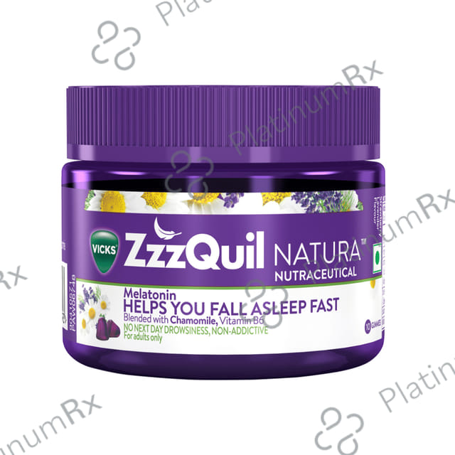 Vicks Zzz Quil Melatonin Sleep Aid with Chamomile & Vitamin B6 Nutraceutical Gummies 10s