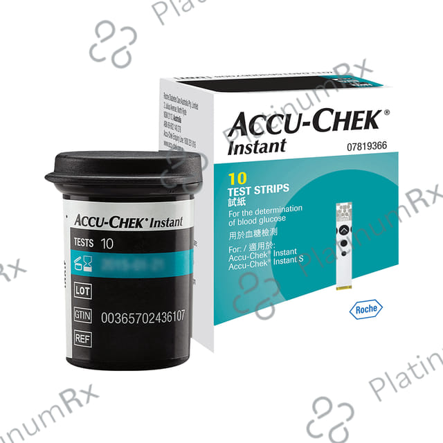 Accu Chek Instant Test Strip (Only Strip) 10s