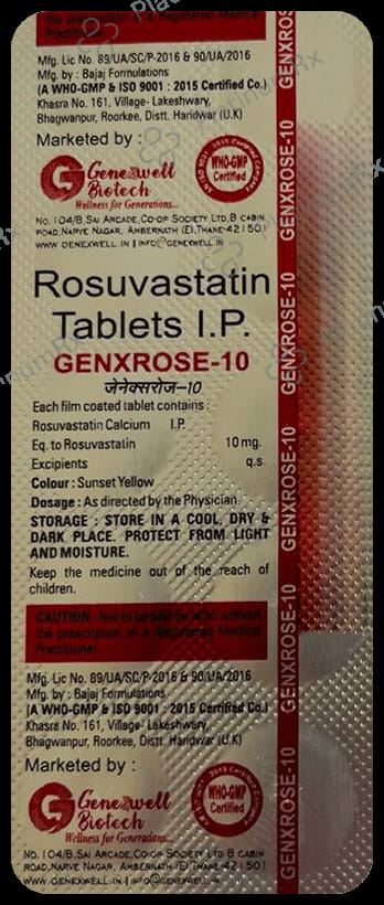 Genxrose 10mg Tablet 10s