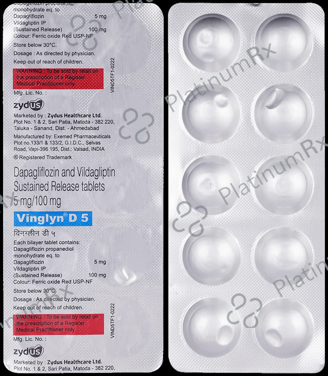 Vinglyn D 5/100mg Tablet 10s