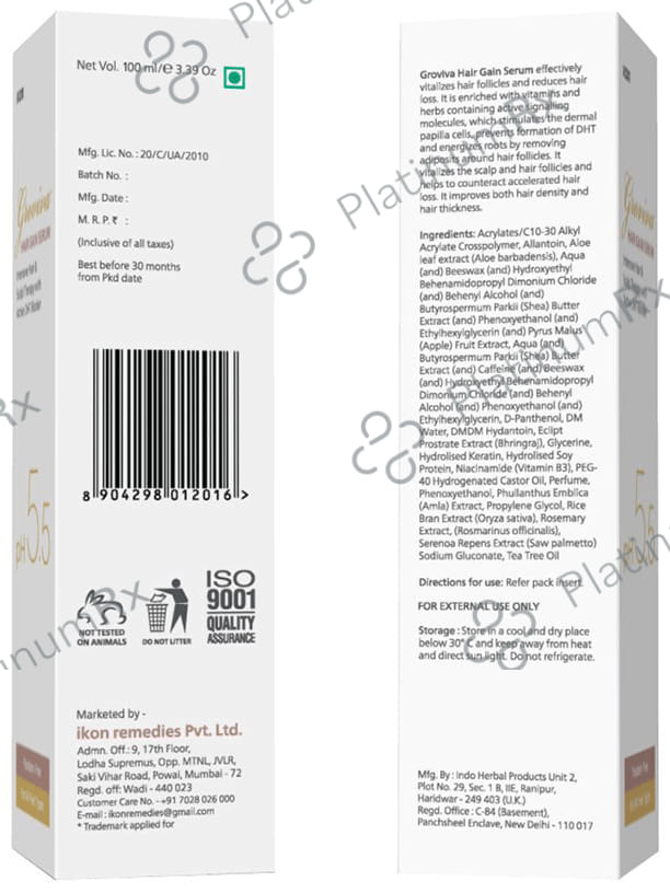 Groviva PH 5.5 Hair Gain Serum