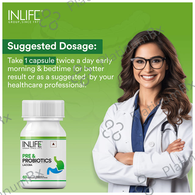 Inlife Pre and Probiotics for Gut Health - Capsule