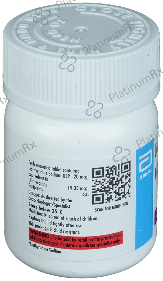 Linorma T3 20mcg Tablet 100s