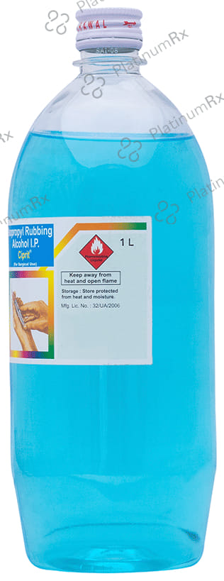 Ciprit Isopropyl Rubbing Alcohol Liquid 1Ltr