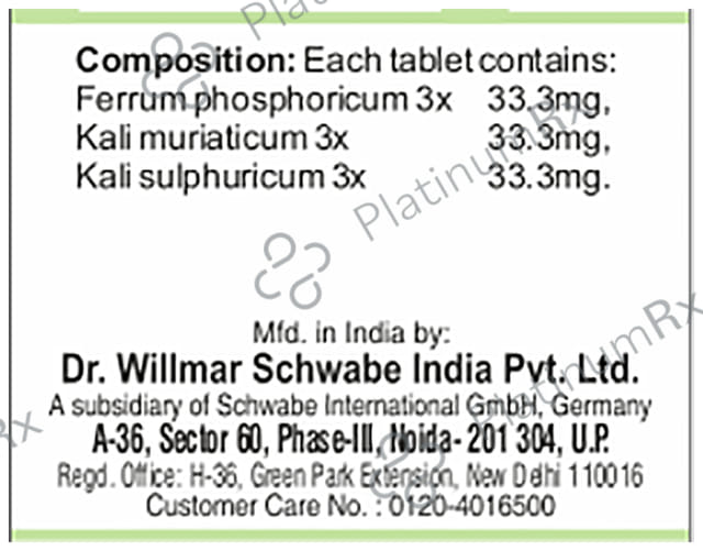 Dr Willmar Schwabe India Bio-Combination 14 (BC 14) Tablet 20 gm