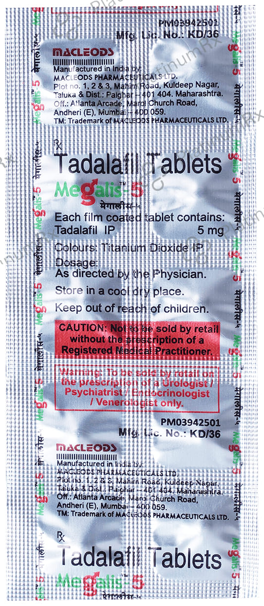 Megalis 5mg Tablet 10s