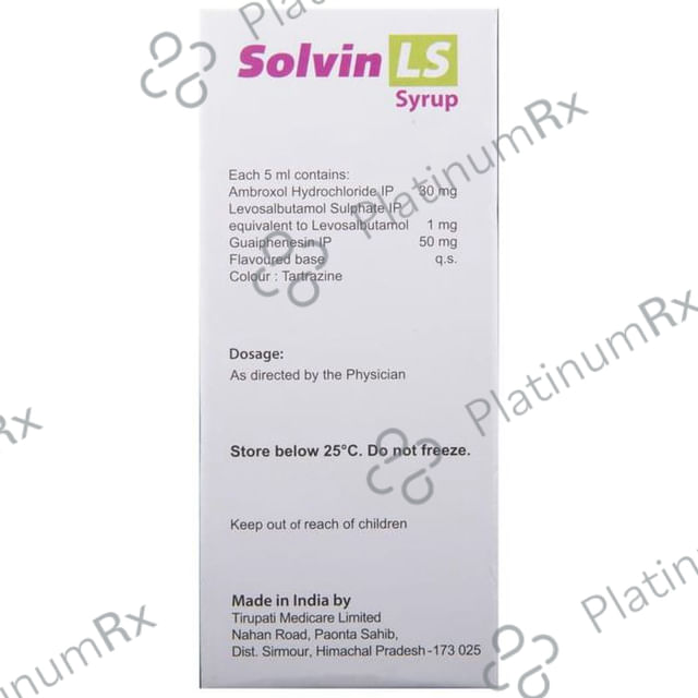 Solvin LS Syrup 100 Syrup