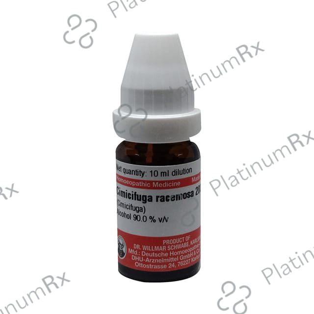 Dr Willmar Schwabe Germany Cimicifuga Racemosa Dilution 200