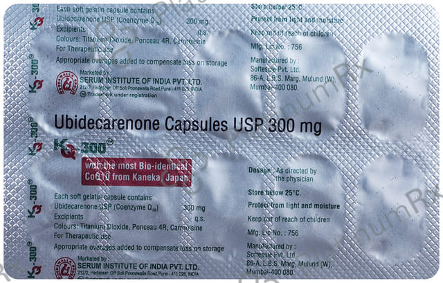 KQ 300 Soft Gelatin Capsule 10s