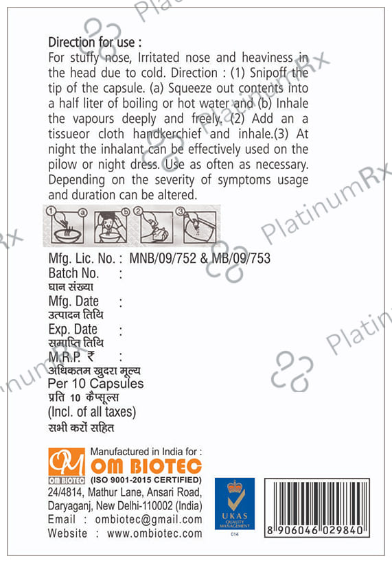Om Biotec Travol Plus Soft Gelatin Capsule 10s