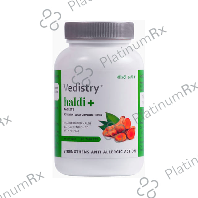 Vedistry Haldi+ Tablet For Skin Allergy And Skin Health