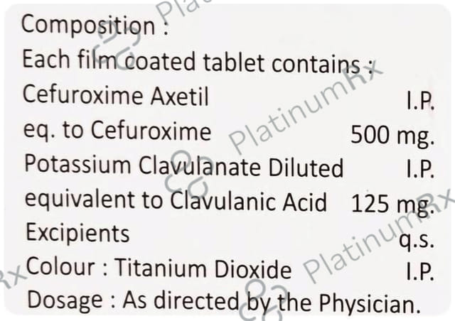 Cefukay CV 500/125mg Tablet 10s