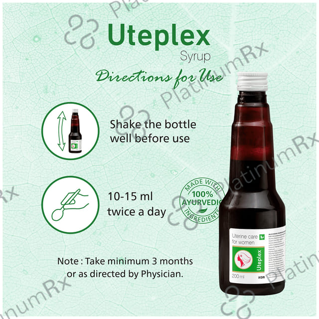 Uteplex Syrup (200ml Each) 1 Bottle