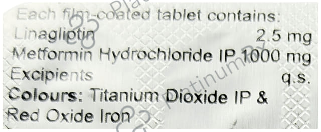 Yulina Met 2.5/1000 MG Tablet