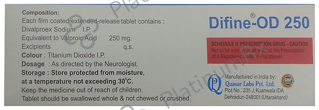 Difine-OD 250 Tablet ER