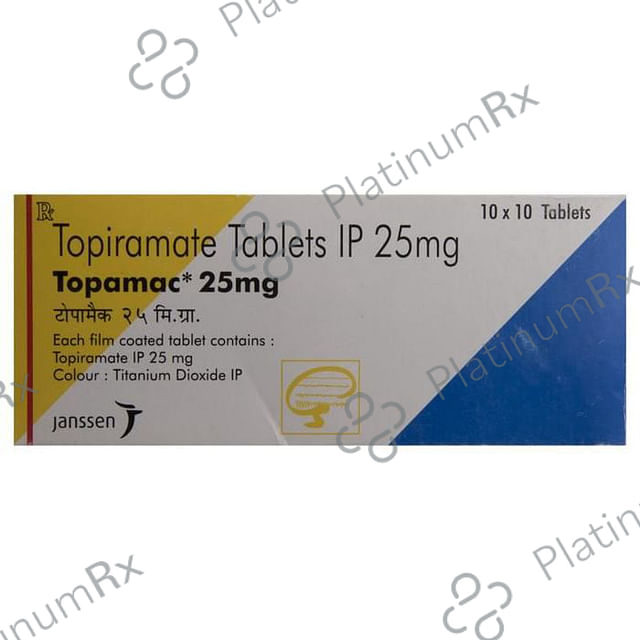 Topamac 25mg Tablet 10s