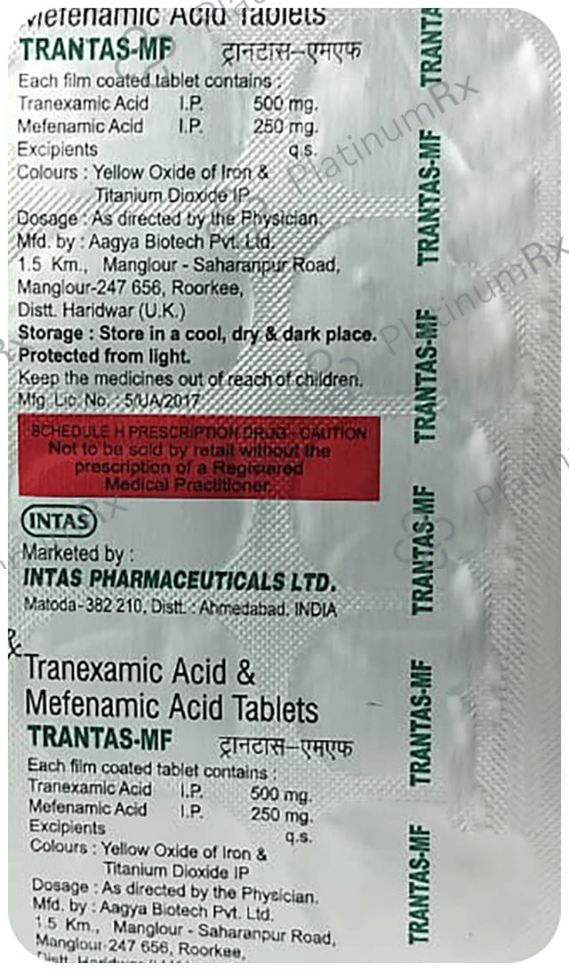 Trantas MF 500/250mg Tablet 10s