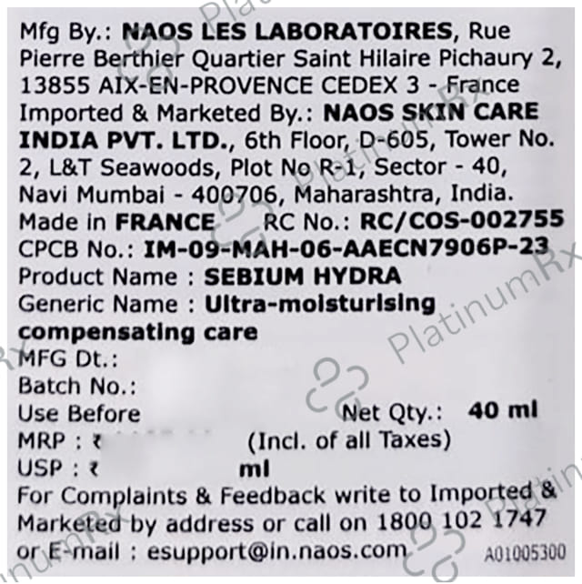 Bioderma Sebium Hydra Moisturiser 40ml