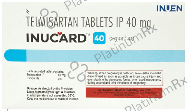Inucard 40mg Tablet