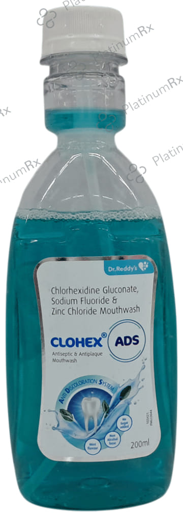 Clohex ADS Mint Sugar Free Mouth Wash 200ml