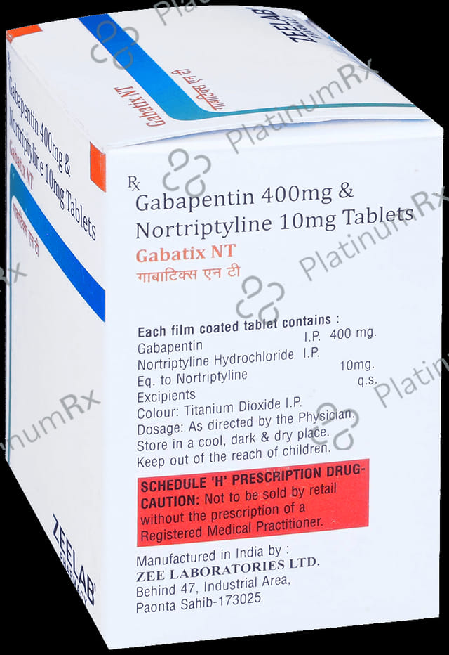 Gabatix NT 400/10mg Tablet 10s