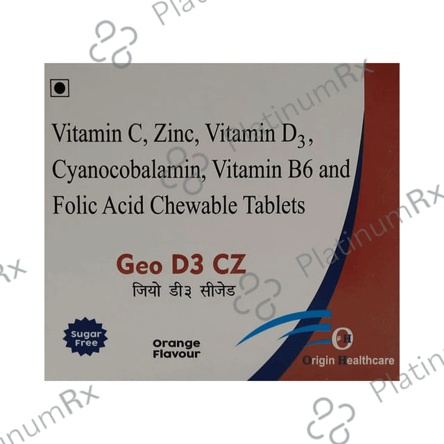 Geo D3 CZ Chewable Tablet 15s