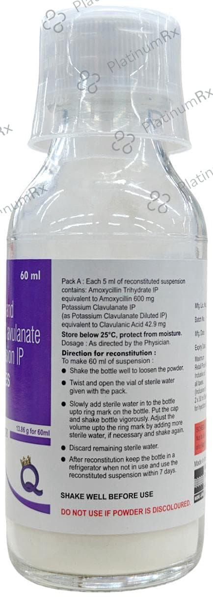 Bactoclav ES 600/62.9mg Dry Syrup 60ml