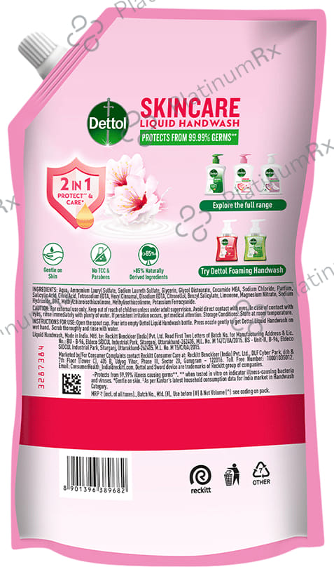 Dettol Skincare Handwash Refill 675ml